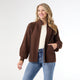 Harvey Soft Brushed Shacket - Chocolate