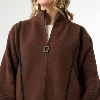Harvey Soft Brushed Shacket - Chocolate