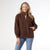 Harvey Soft Brushed Shacket - Chocolate