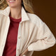 Hannah Button Front Shacket - Oatmeal