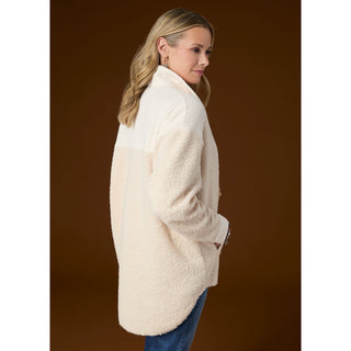 Hannah Button Front Shacket - Oatmeal