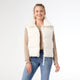 Jessica Down Filled Vest with Duo Zipper - Winter White