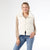 Jessica Down Filled Vest with Duo Zipper - Winter White