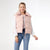 Jessica Down Filled Vest with Duo Zipper - Dusty Rose