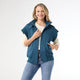 Kaitlyn Zipper Front Vest - Deep Teal