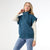 Kaitlyn Zipper Front Vest - Deep Teal