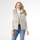 Nicky Corduroy Down Filled Vest - Grey