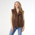 Brittni Faux Suede Sherpa Lined Vest