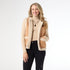 Keegan Faux Suede Open Front Vest with Sherpa