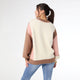 Dolores V-Neck Sweater with Contrast Sleeves - Spumoni
