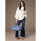 Hennie Cable Knit Turtleneck Sweater - Winter White