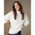 Hennie Cable Knit Turtleneck Sweater - Winter White