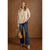 Helix Crew Neck Sweater with Side Slit - Oatmeal