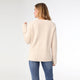 Helix Crew Neck Sweater with Side Slit - Oatmeal