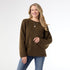Delphina Long Sleeve Lattice Back Sweater