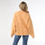 Delphina Long Sleeve Lattice Back Sweater - Mustard