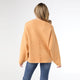 Delphina Long Sleeve Lattice Back Sweater - Mustard