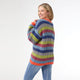 Ronado Multi Stripe Crew Neck Sweater - Multi Stripe XS - Multi Stripe