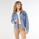 Laramie Denim Shacket - Medium Denim