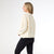 Regina Cardigan with Scalloped Trim - Cream