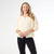 Regina Cardigan with Scalloped Trim - Cream