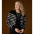 Winn Striped Cardigan - Black/White