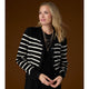 Winn Striped Cardigan - Black/White