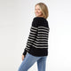 Winn Striped Cardigan - Black/White