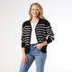 Winn Striped Cardigan - Black/White