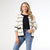 Annalie Cardigan with Front Pockets - Winter White/Black