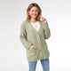 Filbert Casual Cardigan - Green Marled