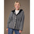 Kendrick Hooded Button Front Cardigan - Black/Winter White