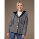 Kendrick Hooded Button Front Cardigan - Black/Winter White