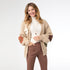 Caroline Open Cardigan with Flower Detail