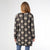 Eliana Mohair Brushed Open Cardigan - Black/Oatmeal