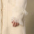Joslyn Long Cardigan with Shaggy Trim - Ivory