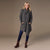 Billy Herringbone Cardigan with Clasp - Black