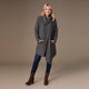 Billy Herringbone Cardigan with Clasp - Black