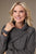 Billy Herringbone Cardigan with Clasp - Black