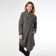 Billy Herringbone Cardigan with Clasp - Black