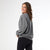 Long Sleeve Patchwork Sweatshirt - Pumpkin