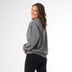 Long Sleeve Patchwork Sweatshirt - Pumpkin