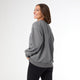 Long Sleeve Patchwork Sweatshirt - Ghost