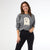 Long Sleeve Patchwork Sweatshirt - Ghost