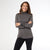 Myra Long Scrunch Sleeve Turtleneck - Charcoal Heather