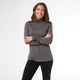 Myra Long Scrunch Sleeve Turtleneck - Charcoal Heather