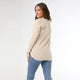 Kym Soft Henley Top with Buttons - Taupe Heather