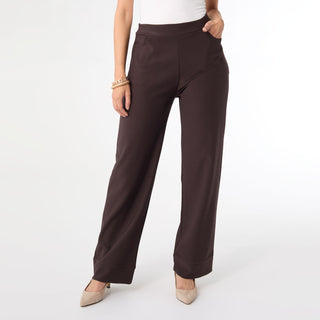 Georgie Wide Leg Bottom - Chocolate
