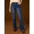 EverStretch Flare with Side Rouching - Dark Denim