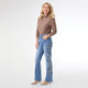 EverStretch Baby Bootcut with Side Embroidery - Medium Denim